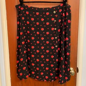Apples & Hearts ModCloth Midi Skirt